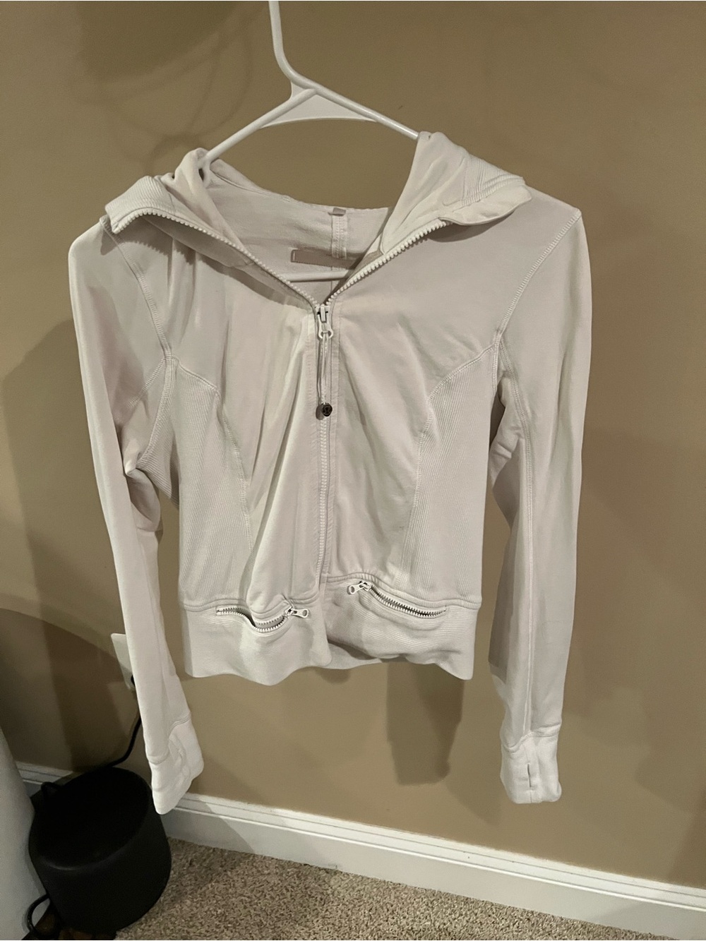lululemon athletica Cream Zip Hoodie